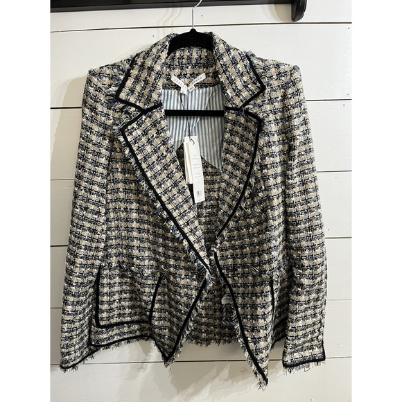 Veronica Beard Jackets & Blazers - Veronica Beard Theron Tweed Jacket in Blue Women's Size 2 $600 MSRP Business